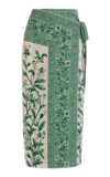 Agua By Agua Bendita Luna Midiceiba Cotton Pareo In Green