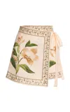 Agua By Agua Bendita Luna Orquidea Linen Pareo In Ivory