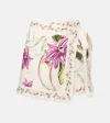 Agua By Agua Bendita Luna Printed Linen Beach Cover-up In Multicoloured
