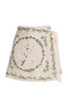 Agua By Agua Bendita Luna Wild Linen Pareo In Ivory