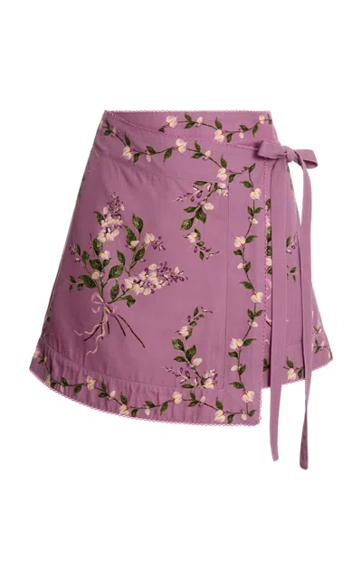 Agua By Agua Bendita Luna Wisteria Pareo In Multi/purple