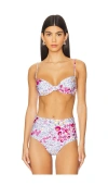 Agua By Agua Bendita Magdalena Bikini Top In Multicolor