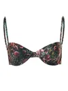 Agua By Agua Bendita Magdalena Colibri Bikini Top In Black