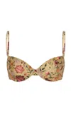 Agua By Agua Bendita Magdalena Floral Bikini Top