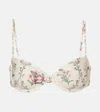 Agua By Agua Bendita Magdalena Orquidea Bikini Top In Multicoloured