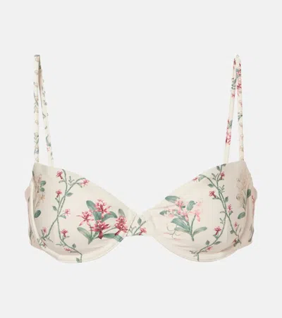 AGUA BY AGUA BENDITA MAGDALENA FLORAL BIKINI TOP