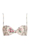Agua By Agua Bendita Magdalena Orquidea Bikini Top In White
