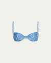Agua By Agua Bendita Magdalena Floritura Bikini Top Multicolor In Multi