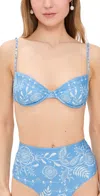 Agua By Agua Bendita Magdalena Floritura Bikini Top Multicolor In Multicolor