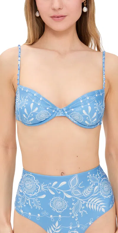 Agua By Agua Bendita Magdalena Floritura Bikini Top Multicolor