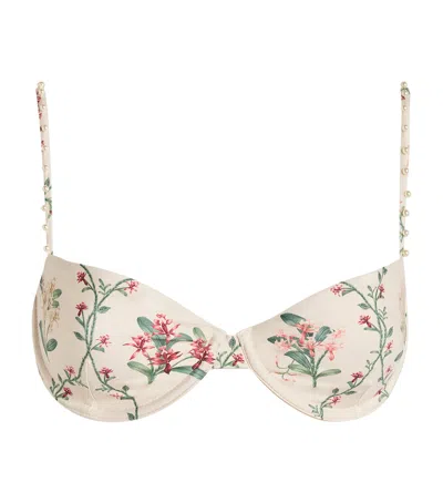 Agua By Agua Bendita Magdalena Orquidea Bikini Top In Multi