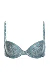 Agua By Agua Bendita Magdalena Printed Bikini Top In Green