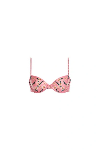 Agua By Agua Bendita Magdalena Promesa Bikini Top In Pink
