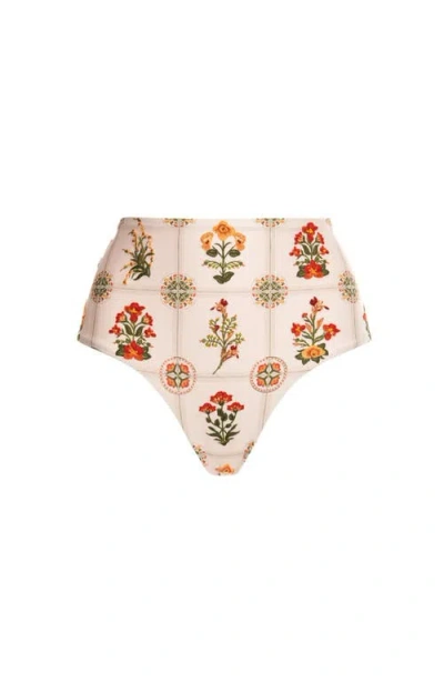 Agua By Agua Bendita Magenta Canna Bikini Bottom In Multi