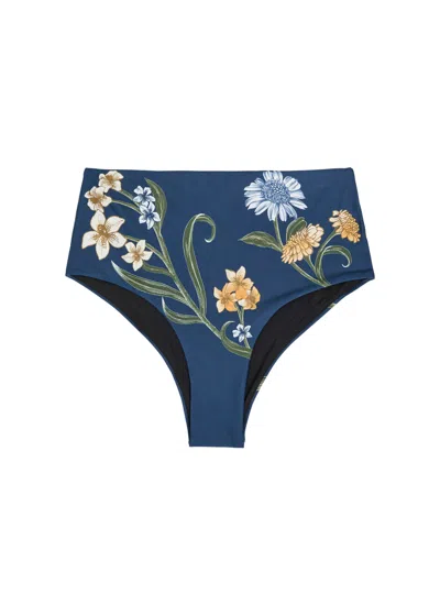 Agua By Agua Bendita Zucchini Laguna Bikini Bottoms Multicolor In Blue