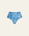 Agua By Agua Bendita Magenta Floritura Bikini Bottoms Multicolor In Multi