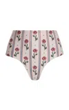 Agua By Agua Bendita Magenta Patterned Bikini Bottom