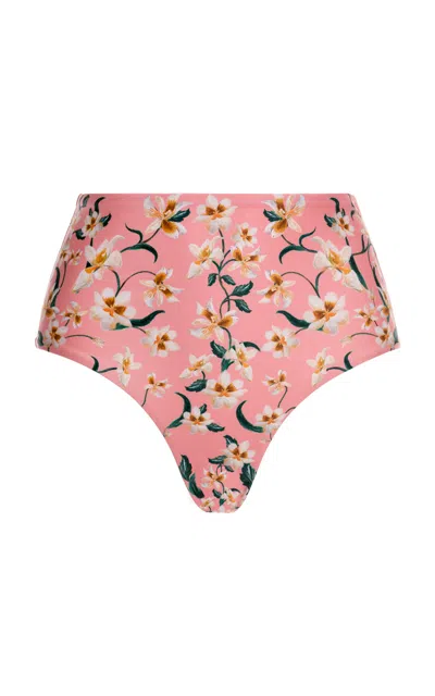 Agua By Agua Bendita Magenta Promesa Cotton Bikini Bottom In Pink
