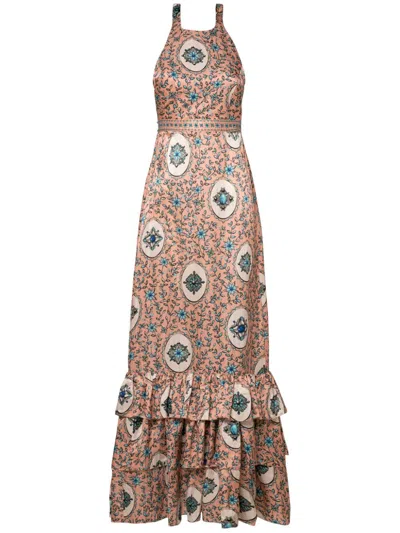 AGUA BY AGUA BENDITA MAGNOLIA COFRE MAXI DRESS
