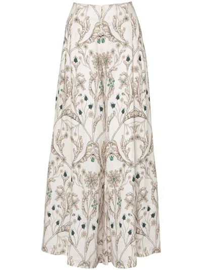 Agua By Agua Bendita Marea Alhaja Trousers In Beige