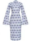 Agua By Agua Bendita Marie Special Pieces Linen Midi Dress In White