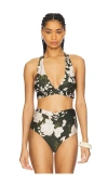Agua By Agua Bendita Marimar Gardenia Bikini Top In Gardenia