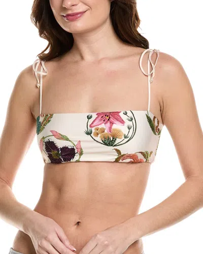 Agua By Agua Bendita Marina Bikini Top In White