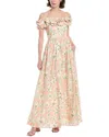 Agua By Agua Bendita Menaje Linen Maxi Dress In Pink