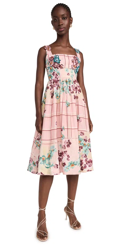 Agua By Agua Bendita Miramar Prado Linen Midi Dress