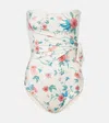 Agua By Agua Bendita Morena Mosqueta Floral Swimsuit In Multicoloured