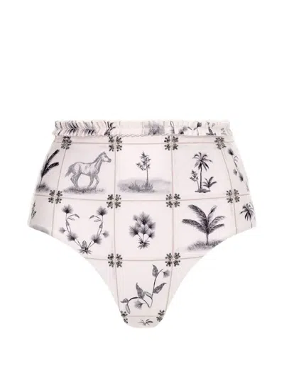 Agua By Agua Bendita Nopal Arena Bikini Bottoms In Multi