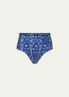 Agua By Agua Bendita Nopal Petalo High-waisted Bikini Bottom In Petalo