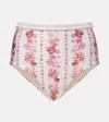 Agua By Agua Bendita Nopaul Floral-printed Stretch Recycled Bikini Briefs In Multi