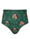 Agua By Agua Bendita Nopal Memoria Bikini Bottoms In Green