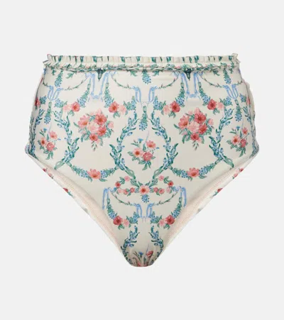 Agua By Agua Bendita Nopal Mosqueta Printed Bikini Bottoms In Floral