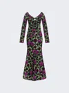 Agua By Agua Bendita Nube Fortuna Floral-print Cotton-blend Maxi Dress In Multi