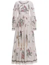 Agua By Agua Bendita Alheli Puff-sleeve Linen Maxi Dress In White