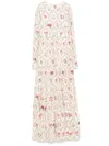 Agua By Agua Bendita Nuez Orquidea Maxi Dress In Nude