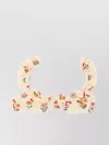 AGUA BY AGUA BENDITA OASIS KIWI FLORAL RUCHED HAIR ACCESSORIES