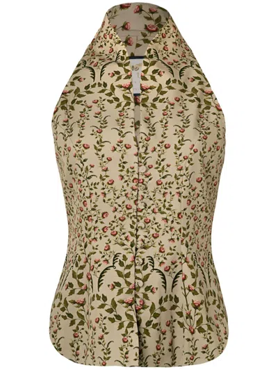 Agua By Agua Bendita Ocre Sueño Top In Neutrals