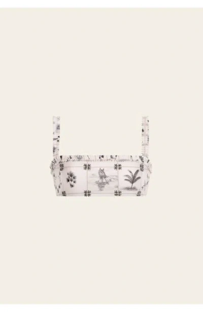 Agua By Agua Bendita Olmo Arena Bikini Top In White