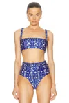 Agua By Agua Bendita Olmo Petalo Ruffle-trimmed Bikini Top In Petalo