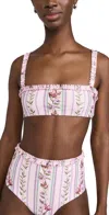 Agua By Agua Bendita Olmo Honeysuckle Bikini Top Multicolor In Multicolor