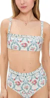 Agua By Agua Bendita Olmo Mosqueta Printed Bikini Top In Multicolor