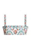Agua By Agua Bendita Olmo Mosqueta Printed Bikini Top In Floral