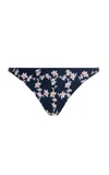Agua By Agua Bendita Palmira Anhelo Printed Cotton Bikini Bottom In Multi
