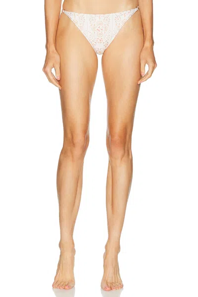 Agua By Agua Bendita Palmira Bikini Bottom In White