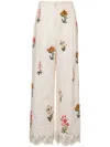 Agua By Agua Bendita Women's Piñon Embroidered Linen Pants In White