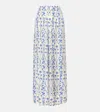 Agua By Agua Bendita Pinon Printed Palazzo Pants In White