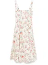 Agua By Agua Bendita Pistilo Mosqueta Cotton Midi Dress In Neutrals